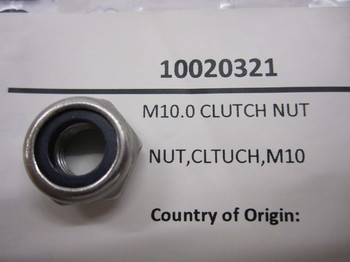 10020321: NUT,CLTUCH,M10