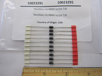 10023291: DIODE, RECTIFIER, 400V, 1A, 1N4004, AXIAL 