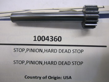 1004360: STOP,PINION,HARD