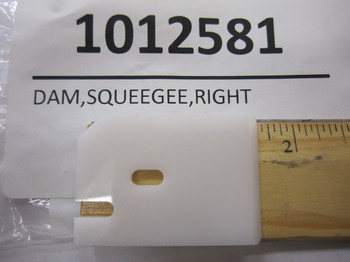 1012581: DAM, SQUEEGEE, RIGHT