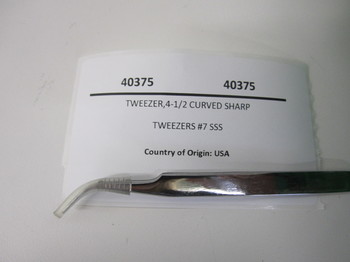 40375: TWEEZER,4-1/2 CURVED