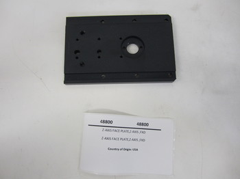 48800: Z-AXIS FACE PLATE,Z-AXIS ,FXD 