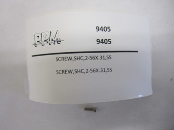 9405: SCREW,SHC,2-56X.31,SS