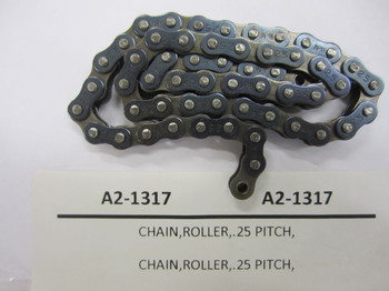 A2-1317: CHAIN,ROLLER,.25 PITCH,