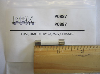P0887: FUSE,TIME DELAY,2A, 250V,CERAMIC 