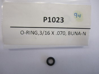 P1023: O-RING,3/16 X .070,