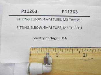 P11263: FITTING,ELBOW,4MM TUBE,