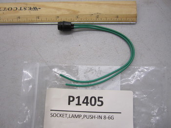 P1405: SOCKET, LAMP, PUSH-IN 8-6G