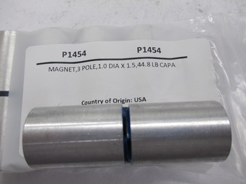 P1454: MAGNET,3 POLE,1.0 DIA X 1.5,44.8 LB CAPACITY
