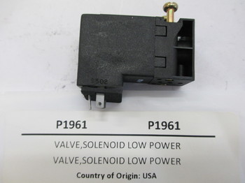 P1961: VALVE,SOLENOID LOW POWER