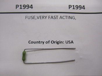 P1994: FUSE,VERY FAST ACTING, 5A,125V,RADIAL LEAD 
