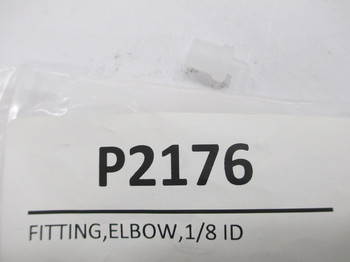 P2176: FITTING,ELBOW,1/8 ID BARB,1/8 NPT MALE 