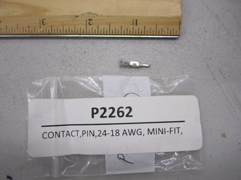 P2262: CONTACT, PIN, 24-18 AWG, MINI-FIT, CRIMP
