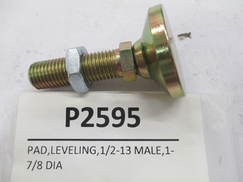 P2595: PAD,LEVELING,1/2-13 MALE,1-7/8 DIA 