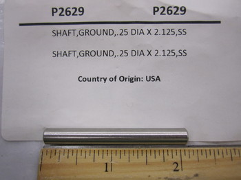P2629: SHAFT,GROUND,.25 DIA X