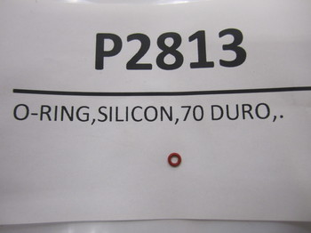 P2813: O-RING,SILICON,70 DURO,.