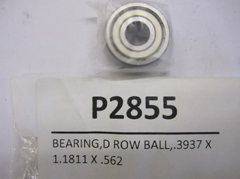 P2855: BEARING,D ROW BALL,.3937