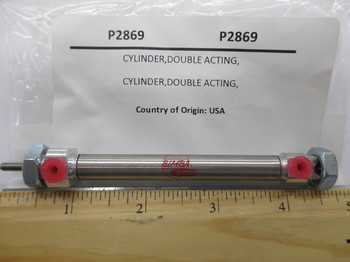 P2869: CYLINDER,DOUBLE ACTING, .312 BORE X 2.0 STROKE 