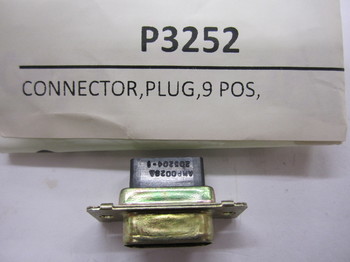 P3252: CONNECTOR,PLUG,9 POS, ZINC PLATED 