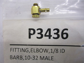 P3436: FITTING,ELBOW,1/8 ID