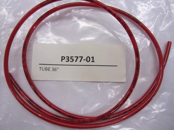 P3577-01: TUBING,.093 ID X .156 OD ,95 DURO,RED POLY 