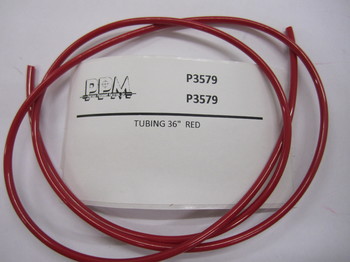 P3579: TUBING,.062 ID X .125 OD ,95 DURO,RED POLY 