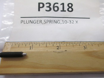 P3618: PLUNGER,SPRING,10-32 X