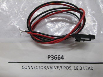 P3664: CONNECTOR,VALVE,3 POS, 16.0 LEAD 