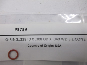 P3739: O-RING,.228 ID X .308 OD