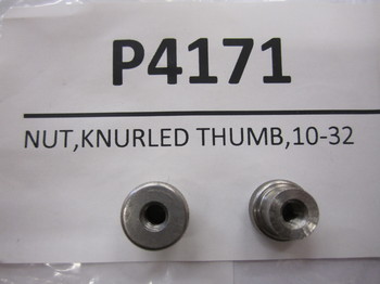 P4171: NUT, KNURLED THUMB, 10-32