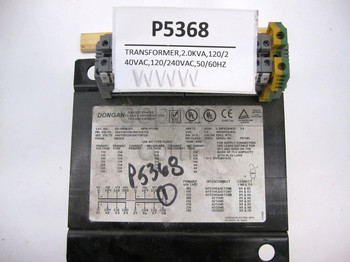 P5368: TRANSFORMER,2.0KVA,120/2