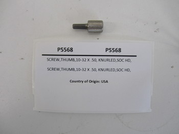 P5568: SCREW,THUMB,10-32 X .50,
