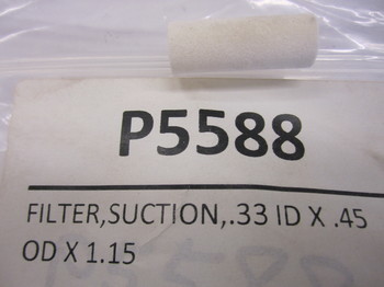 P5588: FILTER,SUCTION,.33 ID X