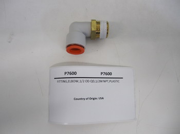 P7600: FITTING,ELBOW,1/2 OD