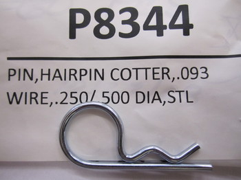 P8344: PIN,HAIRPIN COTTER,.093