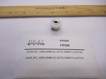 P9506: GEAR,36T,.5MD,5MM ID,18