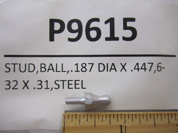 P9615: STUD,BALL,.187 DIA X