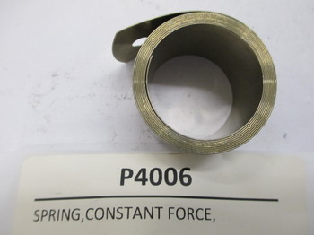 P4006: SPRING,CONSTANT FORCE, 1.16 ID X 1.0 W,10.6 LBS 